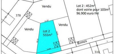 Terrain à Saint-Germain-sur-Ay en Manche (50) de 555 m² à vendre au prix de 96900€ - 1