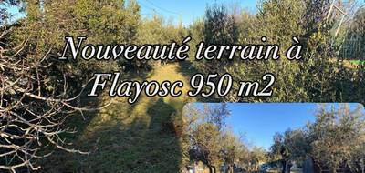 Terrain à Flayosc en Var (83) de 950 m² à vendre au prix de 149000€ - 2