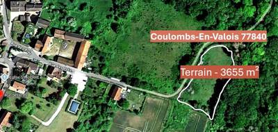 Terrain à Coulombs-en-Valois en Seine-et-Marne (77) de 3650 m² à vendre au prix de 45000€ - 2