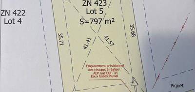 Terrain à Verdun-sur-Garonne en Tarn-et-Garonne (82) de 797 m² à vendre au prix de 99000€ - 1