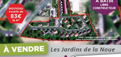 Terrain à Foucherans en Jura (39) de 696 m² à vendre au prix de 62700€ - 1