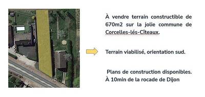 Terrain à Dijon en Côte-d'Or (21) de 670 m² à vendre au prix de 79900€ - 1