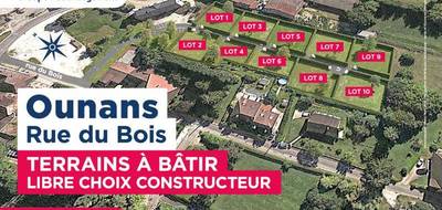 Terrain à Ounans en Jura (39) de 648 m² à vendre au prix de 44050€ - 1