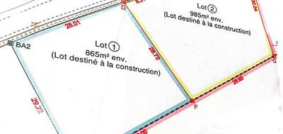 Terrain à Mécringes en Marne (51) de 985 m² à vendre au prix de 38500€ - 3