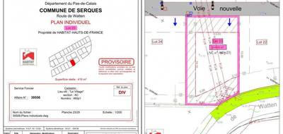 Terrain à Saint-Omer en Pas-de-Calais (62) de 416 m² à vendre au prix de 68000€ - 1