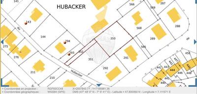 Terrain à Thann en Haut-Rhin (68) de 928 m² à vendre au prix de 143000€ - 3