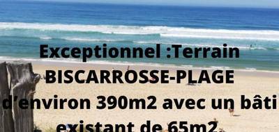 Terrain à Biscarrosse en Landes (40) de 393 m² à vendre au prix de 429000€ - 1