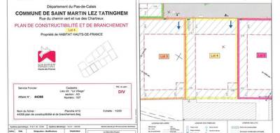 Terrain à Saint-Martin-lez-Tatinghem en Pas-de-Calais (62) de 402 m² à vendre au prix de 89000€ - 3