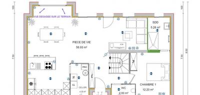 Terrain et maison à Vigny en Val-d'Oise (95) de 738 m² à vendre au prix de 478000€ - 3