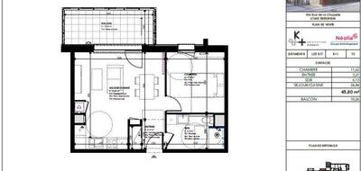 Appartement à Ebersheim en Bas-Rhin (67) de 45 m² à vendre au prix de 165500€ - 2