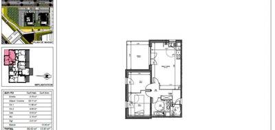 Appartement à Pulversheim en Haut-Rhin (68) de 66 m² à vendre au prix de 222000€ - 1