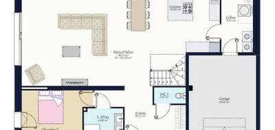 Terrain et maison à La Possonnière en Maine-et-Loire (49) de 1118 m² à vendre au prix de 439580€ - 4