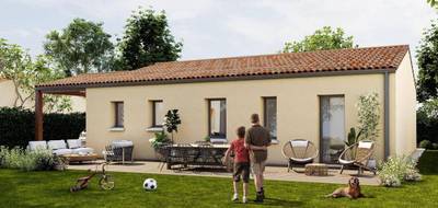 Terrain et maison à Celle-Lévescault en Vienne (86) de 635 m² à vendre au prix de 169840€ - 2