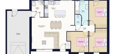 Terrain et maison à Sainte-Pazanne en Loire-Atlantique (44) de 448 m² à vendre au prix de 308900€ - 3