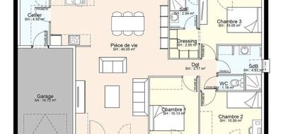 Terrain et maison à Ferrières en Charente-Maritime (17) de 442 m² à vendre au prix de 235765€ - 3