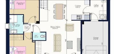 Terrain et maison à Marsais-Sainte-Radégonde en Vendée (85) de 1000 m² à vendre au prix de 234050€ - 3