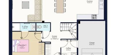 Terrain et maison à La Ménitré en Maine-et-Loire (49) de 766 m² à vendre au prix de 327430€ - 3