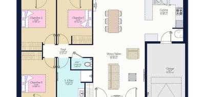 Terrain et maison à Ligné en Loire-Atlantique (44) de 495 m² à vendre au prix de 279925€ - 3