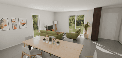 Terrain et maison à Creys-Mépieu en Isère (38) de 3200 m² à vendre au prix de 395900€ - 3