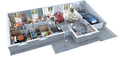 Terrain et maison à La Frette en Isère (38) de 600 m² à vendre au prix de 293321€ - 2