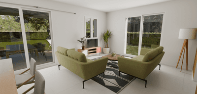 Terrain et maison à Blyes en Ain (01) de 411 m² à vendre au prix de 354354€ - 3