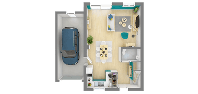 Terrain et maison à Saumur en Maine-et-Loire (49) de 84 m² à vendre au prix de 224746€ - 4