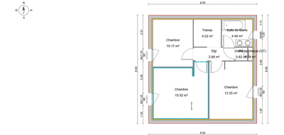 Terrain et maison à Brignais en Rhône (69) de 100 m² à vendre au prix de 485190€ - 3