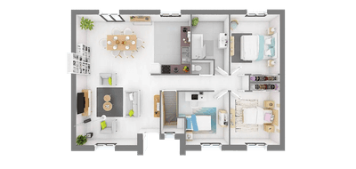 Terrain et maison à Malzéville en Meurthe-et-Moselle (54) de 90 m² à vendre au prix de 306172€ - 4