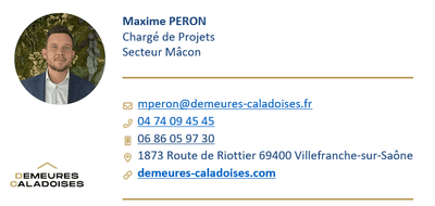 Terrain et maison à La Chapelle-de-Guinchay en Saône-et-Loire (71) de 90 m² à vendre au prix de 306987€ - 1