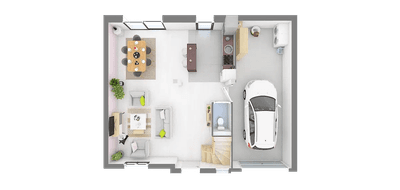 Terrain et maison à Heillecourt en Meurthe-et-Moselle (54) de 110 m² à vendre au prix de 402826€ - 3