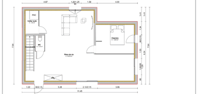 Terrain et maison à Feyzin en Rhône (69) de 133 m² à vendre au prix de 322000€ - 3