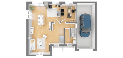 Terrain et maison à Soissons en Aisne (02) de 120 m² à vendre au prix de 238320€ - 4