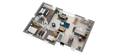 Terrain et maison à Tercis-les-Bains en Landes (40) de 605 m² à vendre au prix de 237865€ - 3