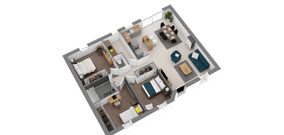 Terrain et maison à Étel en Morbihan (56) de 337 m² à vendre au prix de 268351€ - 3
