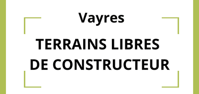 Terrain à Vayres en Gironde (33) de 431 m² à vendre au prix de 124000€ - 1