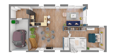 Terrain et maison à Cuers en Var (83) de 420 m² à vendre au prix de 450000€ - 4