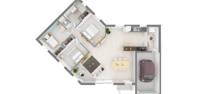 Terrain et maison à La Bastide-des-Jourdans en Vaucluse (84) de 500 m² à vendre au prix de 375982€ - 3