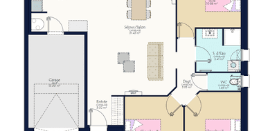 Terrain et maison à Billiers en Morbihan (56) de 350 m² à vendre au prix de 273057€ - 3