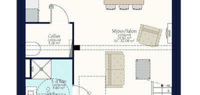 Terrain et maison à Saint-Mathurin en Vendée (85) de 287 m² à vendre au prix de 247728€ - 3