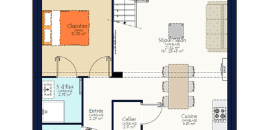 Terrain et maison à Doué-en-Anjou en Maine-et-Loire (49) de 441 m² à vendre au prix de 209683€ - 3