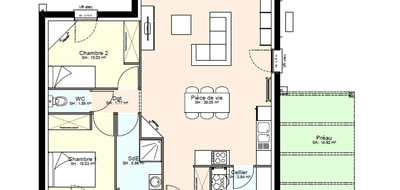 Terrain et maison à Nanteuil en Deux-Sèvres (79) de 681 m² à vendre au prix de 145727€ - 3