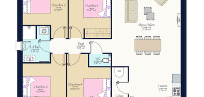 Terrain et maison à Orée d'Anjou en Maine-et-Loire (49) de 385 m² à vendre au prix de 210725€ - 3