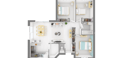 Terrain et maison à Sénas en Bouches-du-Rhône (13) de 1000 m² à vendre au prix de 374158€ - 4