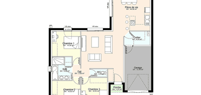 Terrain et maison à Azay-sur-Thouet en Deux-Sèvres (79) de 676 m² à vendre au prix de 175899€ - 3