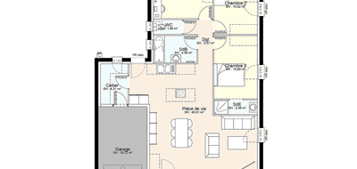 Terrain et maison à Sainte-Verge en Deux-Sèvres (79) de 555 m² à vendre au prix de 184073€ - 3