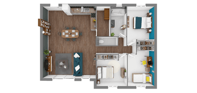 Terrain et maison à Néoules en Var (83) de 1350 m² à vendre au prix de 399000€ - 3